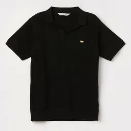 Fame Forever by Lifestyle Boys Solid Polo Collar Cotton T-shirt-picture-28