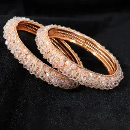 NMII Set Of 2 Gold Plated Beaded Bangles-image-7