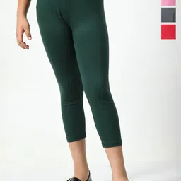 BAESD Girls Pack Of 5 Skinny Fit Cotton Lycra Capris-picture-18