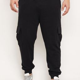 Club York Men Plus Size Regular Fit Mid-Rise Cotton Joggers-picture-15