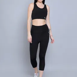 N-Gal Women Fitness Yoga Exercise Crop Bra & Tights Tracksuit-image-90