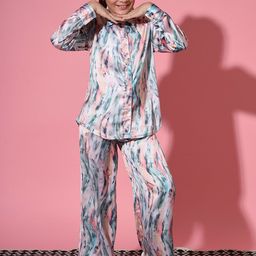 Readiprint Fashions Girls Abstract Printed Shirt With Trousers-picture-35