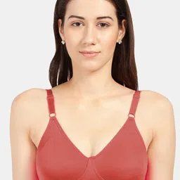 Sonari Orange Non Padded Non Wired T-Shirt Bra-picture-41