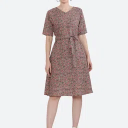 KETAKI FASHION Floral Printed Fit & Flare Dress-image-34