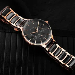 Titan Men Black Embellished Dial & Black Stainless Steel Bracelet Style Straps Analogue Watch-picture-16