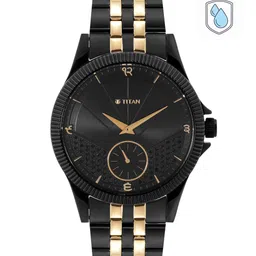 Titan Men Embellished Dial Stainless Steel Bracelet Style Straps Analogue Watch 1868KM01-picture-17