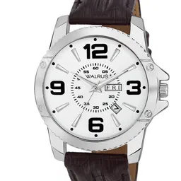 Walrus Men Round Dial & Textured Straps Date Aperture Analogue Watch WWTM-ZED-070907_D-image-6