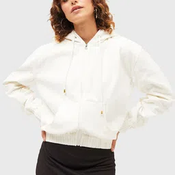 SASSAFRAS Corduroy Hooded Bomber-image-0