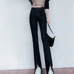 LULU & SKY Women Flared Clean Look Stretchable Jeans-picture-25