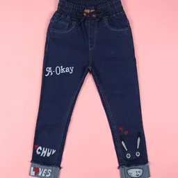 F2M Girls Slim Fit High-Rise Embroidered Stretchable Jeans-picture-30