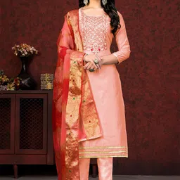 SHADOW & SAINING Embroidered Unstitched Dress Material-picture-36