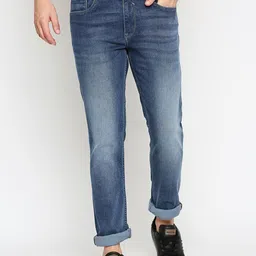 Basics Men Navy Blue Skinny Fit Low-Rise Stretchable Jeans-picture-28