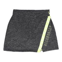 Allen Solly Junior Girls Charcoal Grey Melange Typography Print Above Knee A-Line Skirt-picture-5