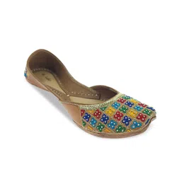 Fulkari Women Embellished Ethnic Mojaris Flats-picture-14
