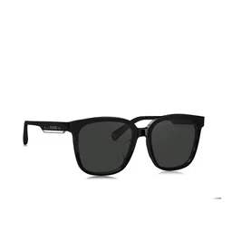 BOLON EYEWEAR Men Grey Lens & Black Square Sunglasses with Polarised Lens-picture-27