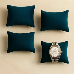La Trove Dark Green Pillow for Watch Organizer Pillows - Pack of 6-image-4
