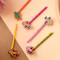 Silvermerc Designs Girls Set of 5 Multicolored Bobby Pins-picture-9