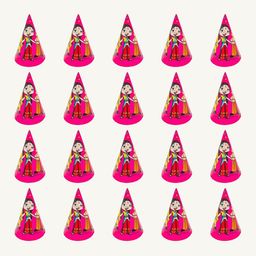 Special You Pink 20 Pieces Printed Birthday Caps-picture-8