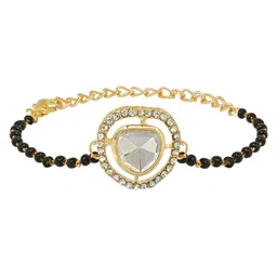 I Jewels Women Gold-Plated Mangalsutra Charm Bracelet-picture-35