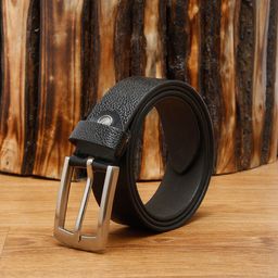MUTAQINOTI Men Black Leather Formal Belt-picture-45