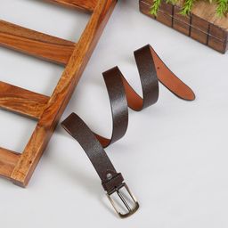 MUTAQINOTI Men Brown Leather Formal Belt-picture-38
