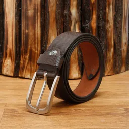 MUTAQINOTI Men Brown Textured Leather Formal Belt-picture-23