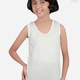 BODYCARE INSIDER Kids Pack Of 2 Round Neck Sleeveless Cotton Thermal Tops-picture-42