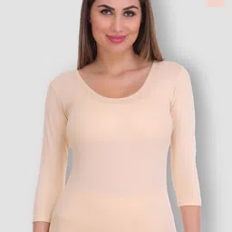 SELFCARE Pack Of 2 Round Neck Thermal Tops-picture-39