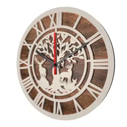 dekorstation Asenath Engineered Wood White Wall Clock image 4