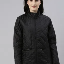 Campus Sutra Windcheater Quilted Jacket-image-33