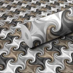 WALLWEAR Grey & Brown Abstract Printed Wall Sticker-image-15