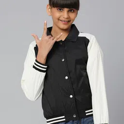 JUSTICE Girls Lightweight Varsity Jacket-image-22
