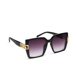 YourSpex Unisex Black Gradient Lens & Purple Square Sunglasses with UV Protected Lens-picture-21