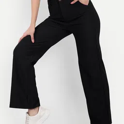 BROADSTAR Women Smart Straight Fit High-Rise Easy Wash Corduroy Trousers-picture-13