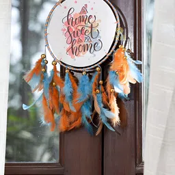 DULI White & Orange Colored Printed Windchimes-picture-11