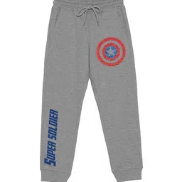 Wear Your Mind Kids Captain America Printed Mid Rise Joggers-image-50