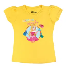 Disney by Wear Your Mind Girls Yellow Printed T-shirt-picture-19