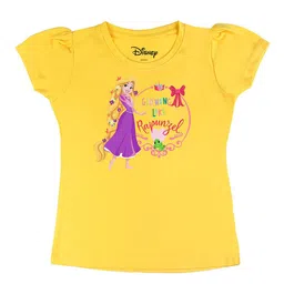Disney by Wear Your Mind Girls Yellow Printed T-shirt-picture-18