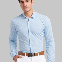Park Avenue Slim Fit Micro Disty Printed Formal Shirt-image-15