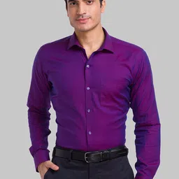 Park Avenue Slim Fit Pure Cotton Formal Shirt-image-40