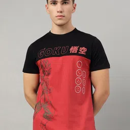 Free Authority Men Cotton Dragon Ball Z Printed Round Neck T-shirt-picture-44