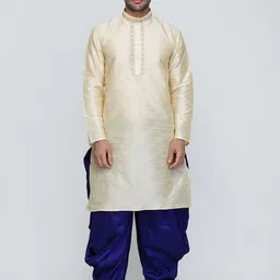 ROYAL KURTA Thread Work Dupion Silk Straight Kurta With Patiala-picture-13