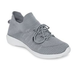 People Women Grey Textile Walking Non-Marking Shoes-picture-0