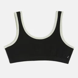Zalza Girls Black Solid Non-Wired Non Padded Sustainable Everyday Bra-picture-51