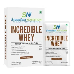 Steadfast Nutrition Incredible Whey Protein| Isolate and Concentrate Fast release Protein Powder for Men and Women No added preservatives (Coffee)-image-70