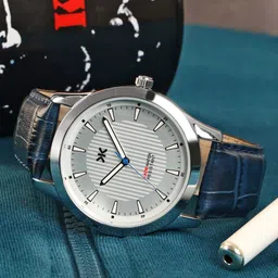 Killer Men Brass Patterned Dial & Leather Bracelet Style Straps Analogue Watch KLMO43C-picture-15
