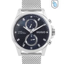 HUGO Men Patterned Dial & Stainless Steel Bracelet Style Straps Analogue Watch 1530316-image-26