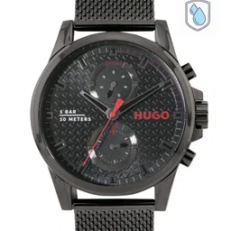 HUGO Men Patterned Dial & Stainless Steel Bracelet Style Straps Analogue Watch 1530317-picture-15
