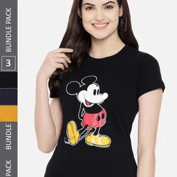 Fabflee Pack Of 3 Printed Cotton T-shirts-picture-39