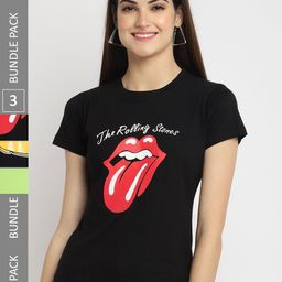 Fabflee Pack Of 3 Printed Cotton T-shirts-picture-2